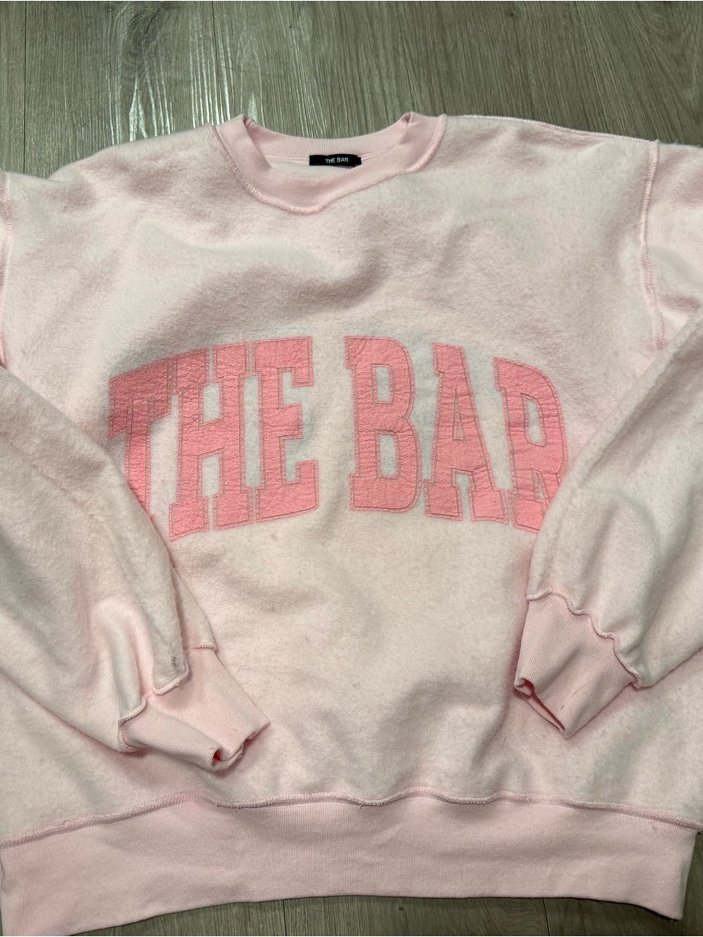 The Bar Soft Pink Crewneck Sweatshirt - Picture 5 of 5